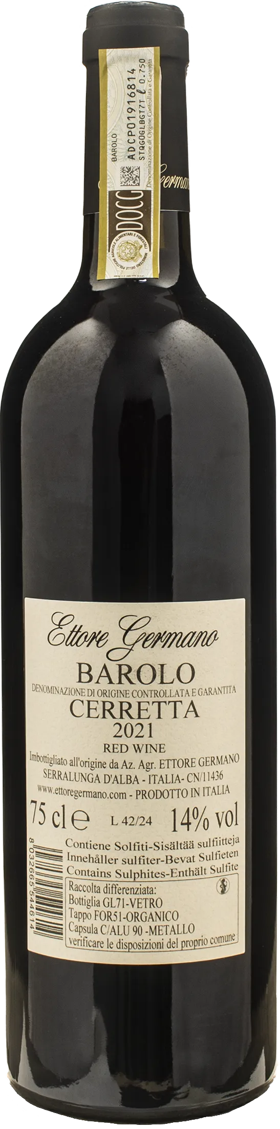 Ettore Germano Barolo Cerretta 2021