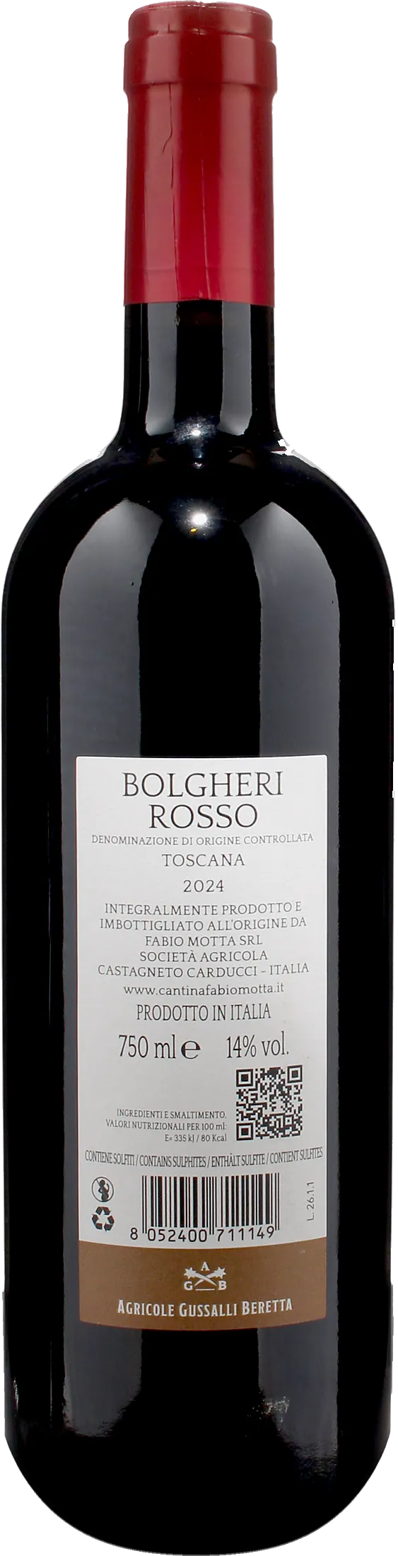 Fabio Motta Bolgheri Rosso Pievi 2024