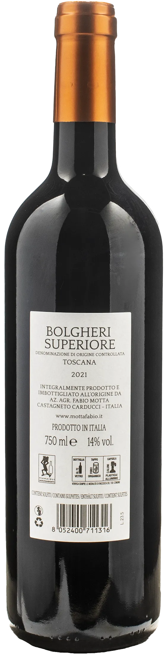 Fabio Motta Bolgheri Rosso Superiore Le Gonnare 2021
