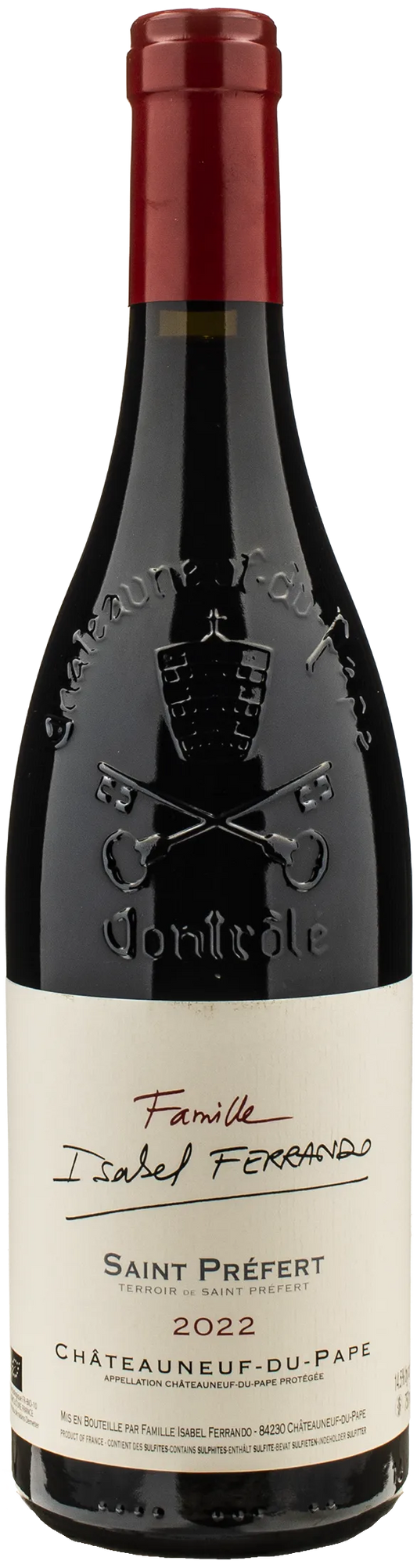 Famille Isabel Ferrando Chateauneuf du Pape St.Prefert 2022