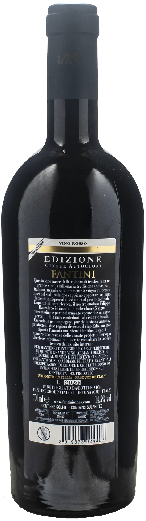 Fantini Cinque Autoctoni 22° Edizione
