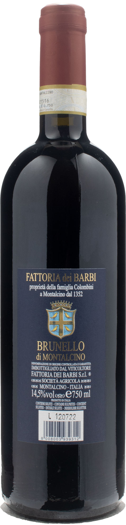 Fattoria dei Barbi Brunello di Montalcino 2018