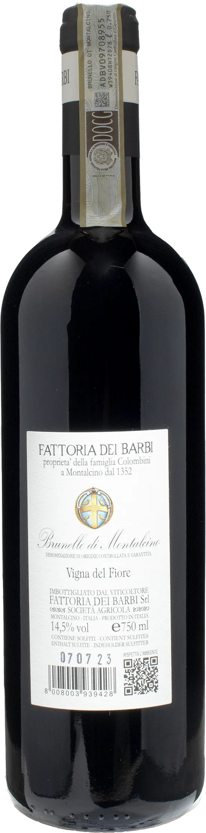 Fattoria dei Barbi Brunello di Montalcino Vigna del Fiore 2019