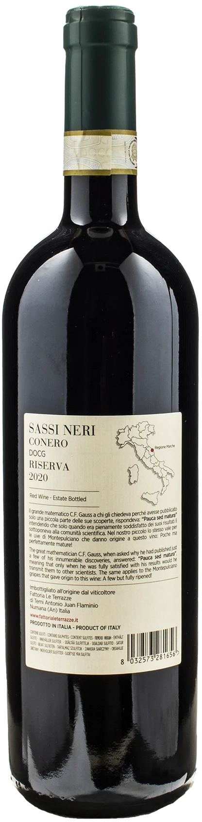 Fattoria Le Terrazze Conero Sassi Neri Riserva 2020