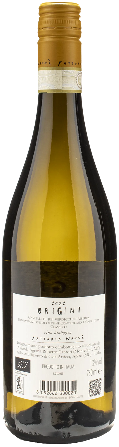 Fattoria Nannì Verdicchio Castelli di Jesi Classico Riserva Origini 2022