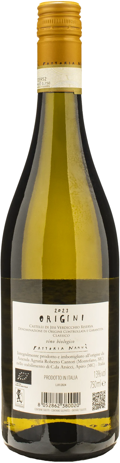 Fattoria Nanni Verdicchio Castelli di Jesi Classico Riserva Origini 2023