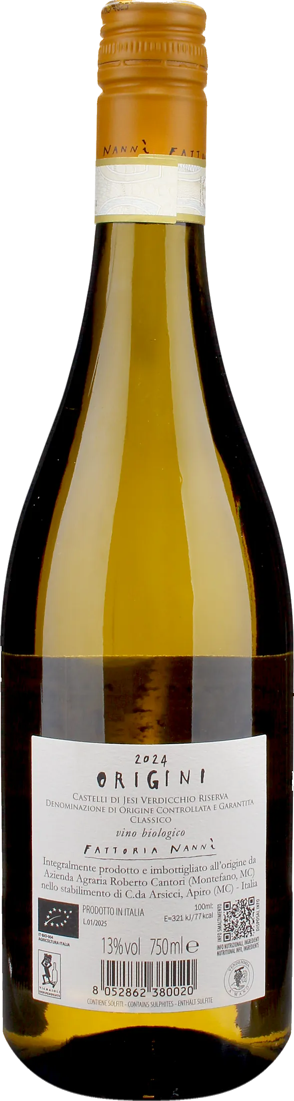 Fattoria Nanni Verdicchio Castelli di Jesi Classico Riserva Origini 2024