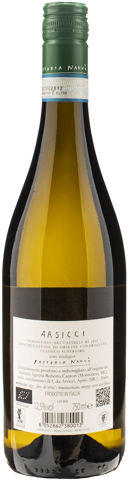 Fattoria Nannì Verdicchio Castelli di Jesi Classico Superiore Arsicci 2023