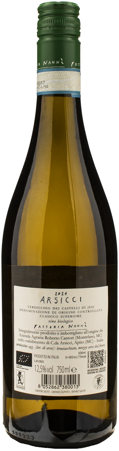 Fattoria Nanni Verdicchio Castelli di Jesi Classico Superiore Arsicci 2024