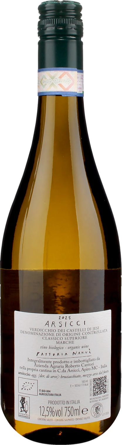 Fattoria Nanni Verdicchio Castelli di Jesi Classico Superiore Arsicci 2025