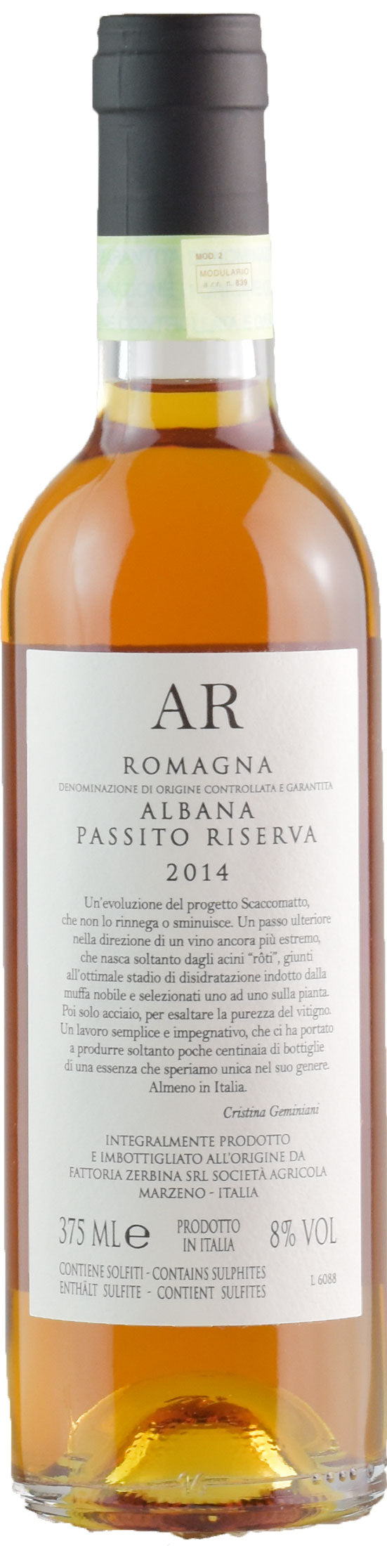 Zerbina Albana AR Passito Riserva 0.375L 2014