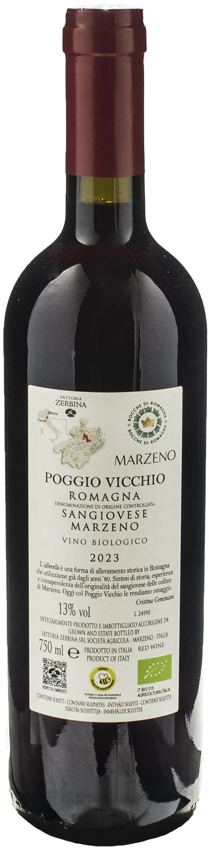 Fattoria Zerbina Sangiovese Poggio Vicchio 2023