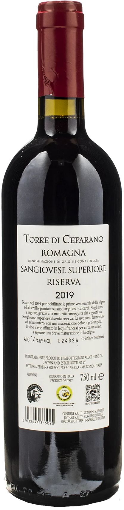 Fattoria Zerbina Torre di Ceparano Sangiovese Superiore Riserva 2019