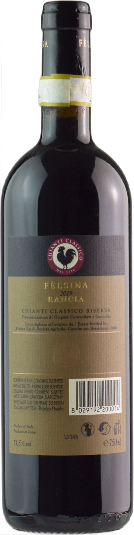 Felsina Chianti Classico Rancia Riserva 2019