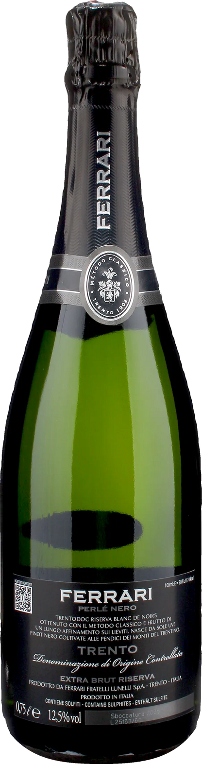 Ferrari Trento Perle Nero Extra Brut Riserva 2018