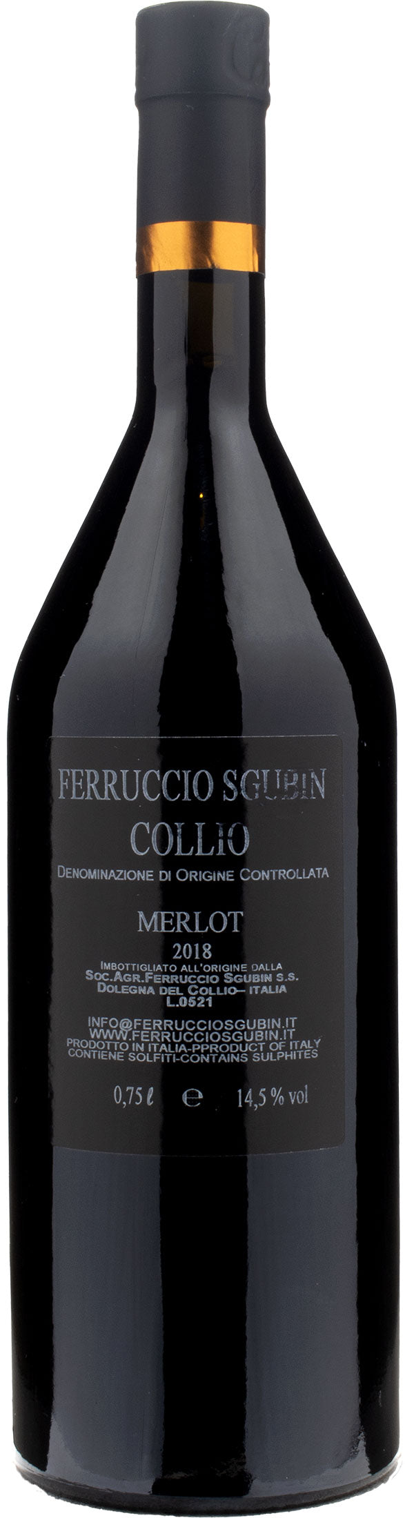 Ferruccio Sgubin Collio Merlot Redmont 2018