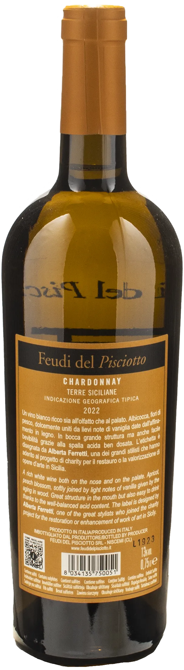 Feudi del Pisciotto Chardonnay Alberta Ferretti 2022
