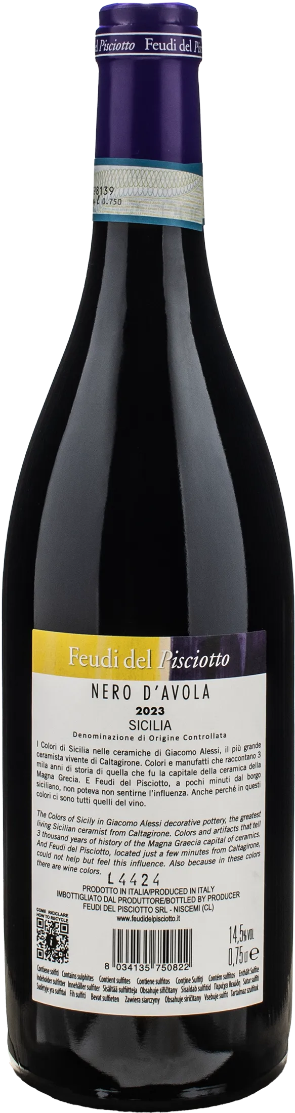 Feudi del Pisciotto Nero d'Avola 2023