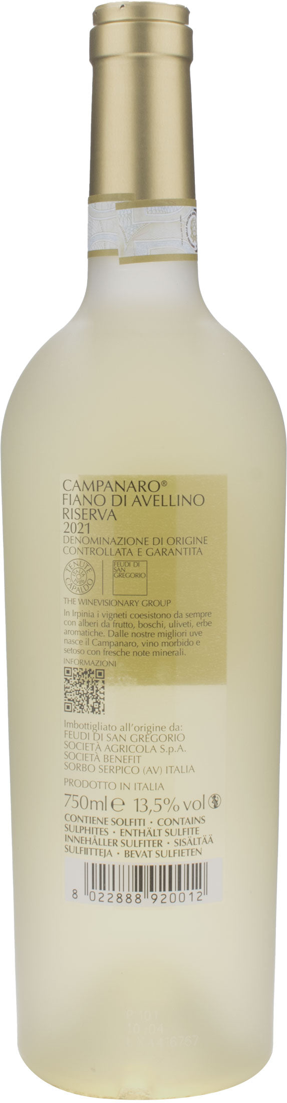 Feudi San Gregorio Campanaro Riserva 2021