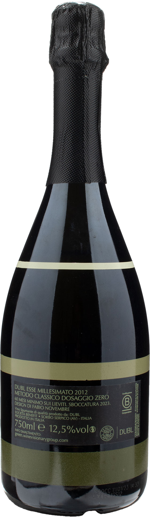 Feudi San Gregorio Dubl Esse Dosaggio Zero Millesimato 2015