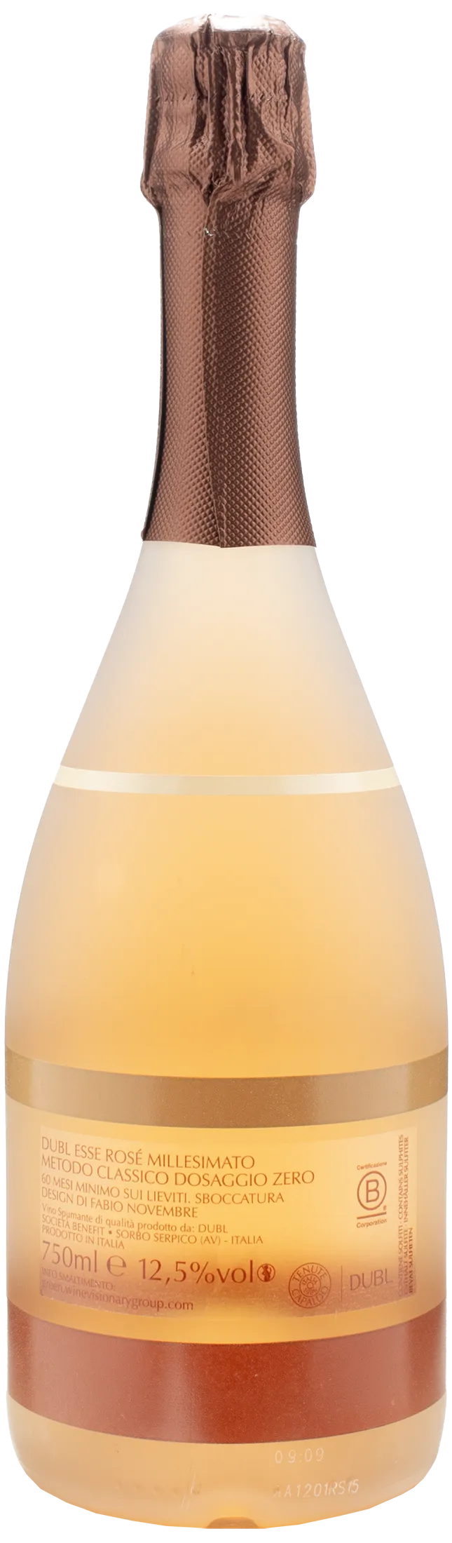 Feudi San Gregorio Dubl Esse Rosè Metodo Classico Dosaggio Zero Millesimato 2015