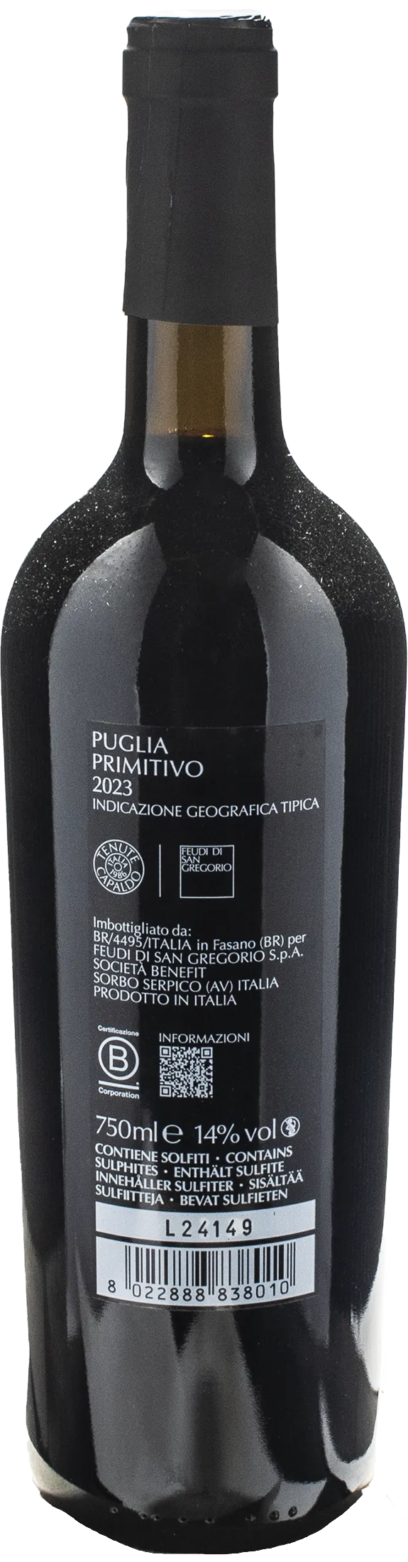 Feudi San Gregorio Puglia Primitivo 2023