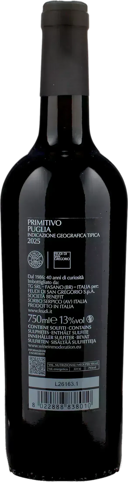 Feudi San Gregorio Puglia Primitivo 2025