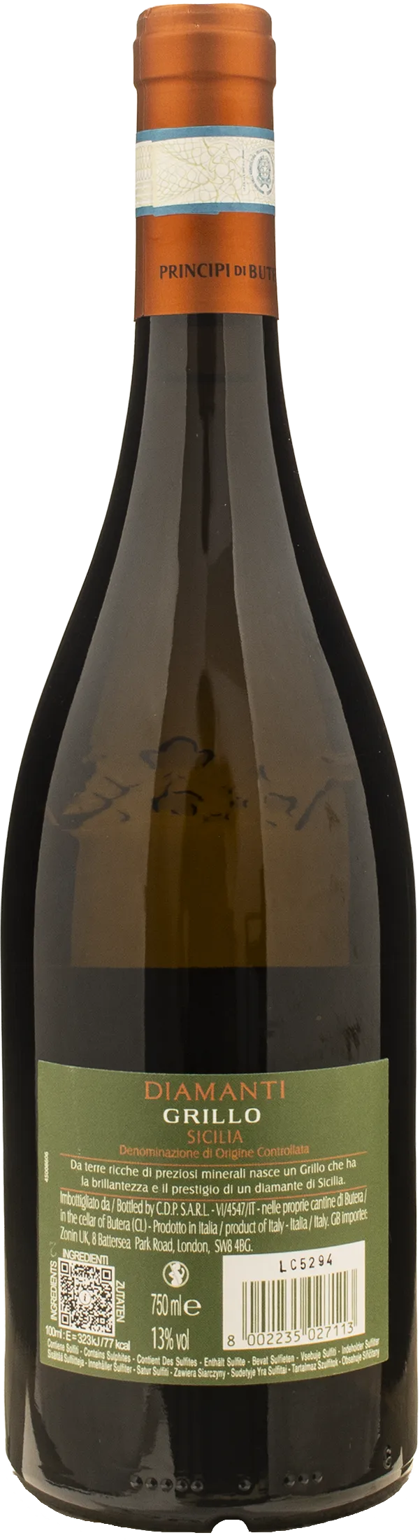 Feudo Principi di Butera Diamanti Grillo 2024