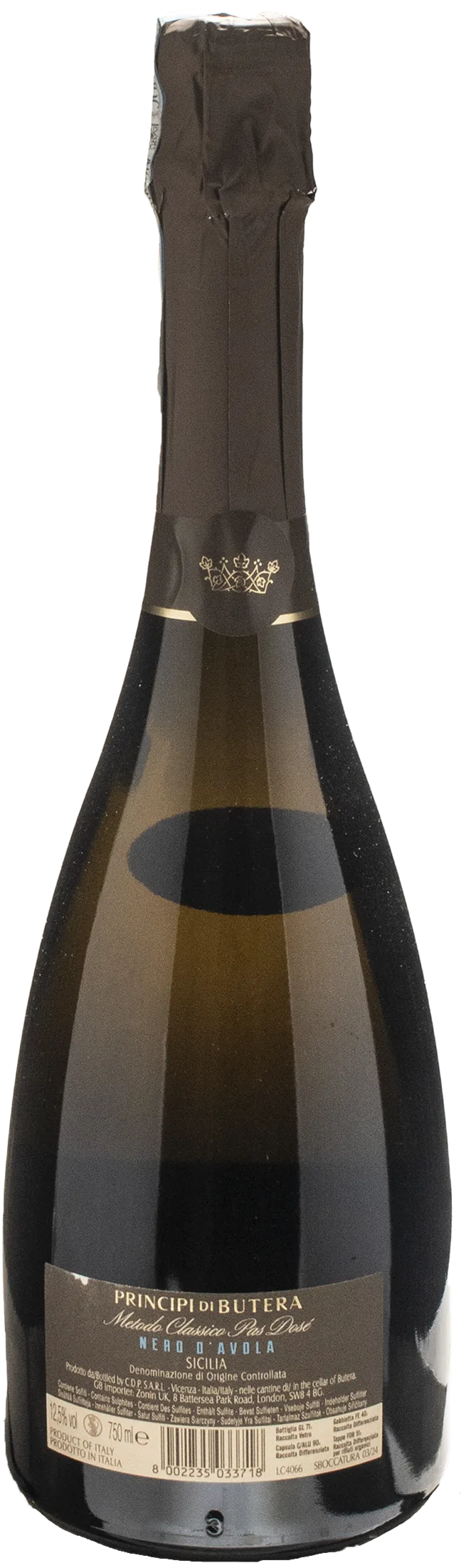 Feudo Principi di Butera Pas Dosé Nero d'Avola 2019