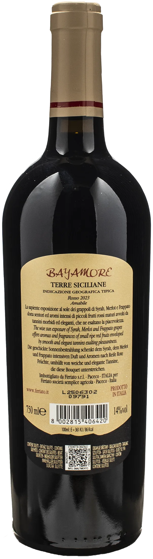 Firriato Bayamore Rosso di Rossi 2023