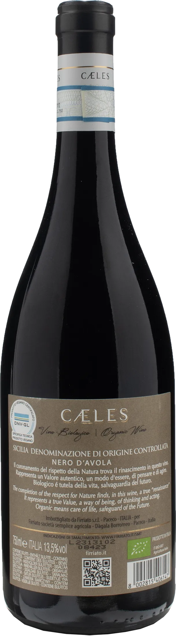 Firriato Caeles Nero d'Avola 2021