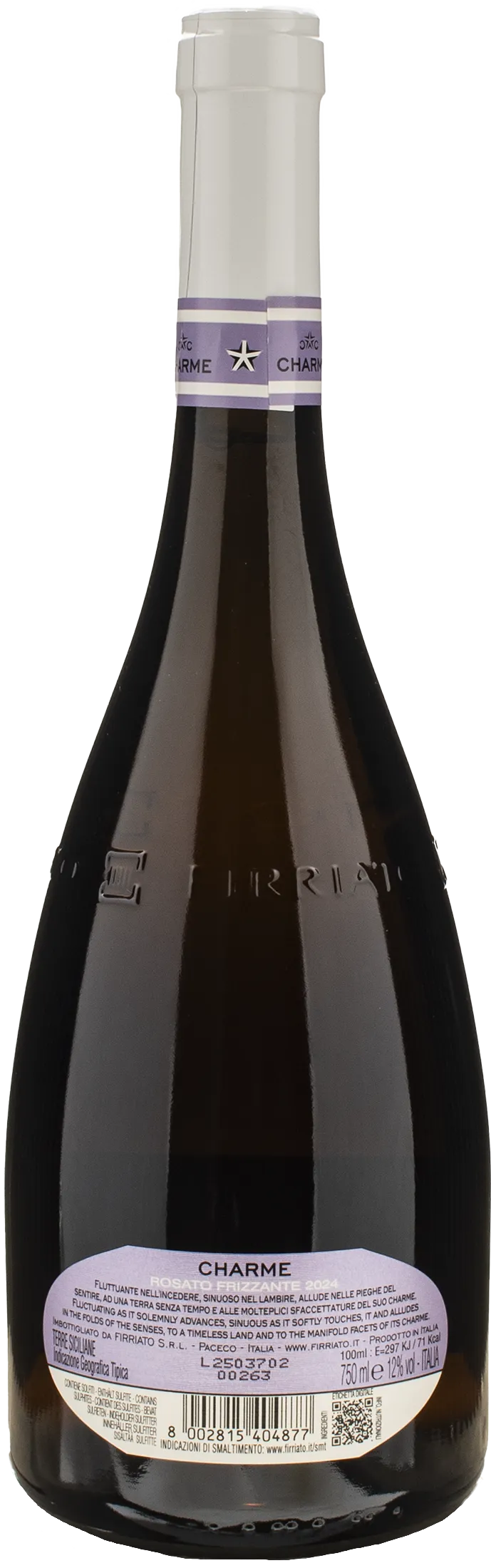 Firriato Charme Rosato Frizzante 2024