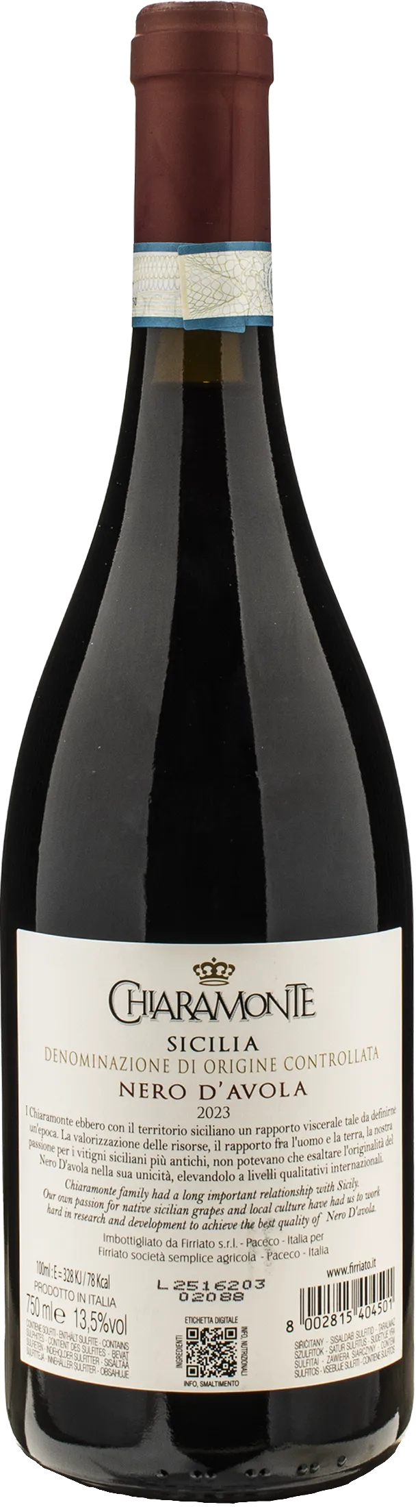 Firriato Chiaramonte Nero d'Avola 2023