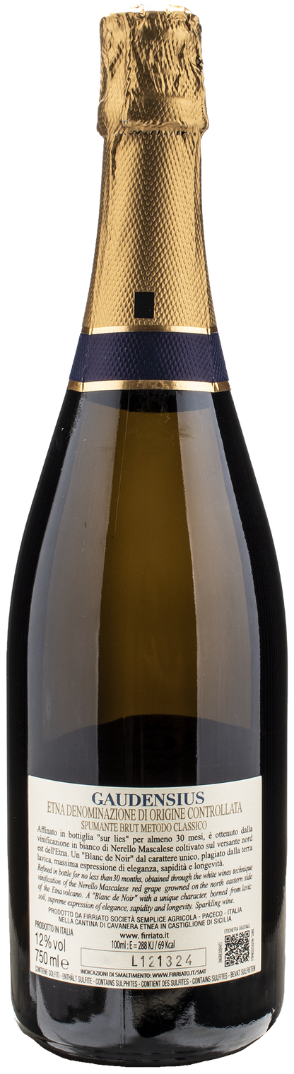 Firriato Gaudensius Metodo Classico Blanc de Noir Brut