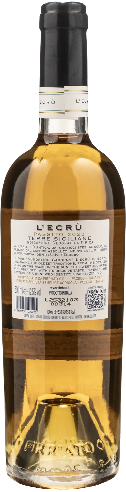 Firriato L'Ecru Passito 0.5L 2023