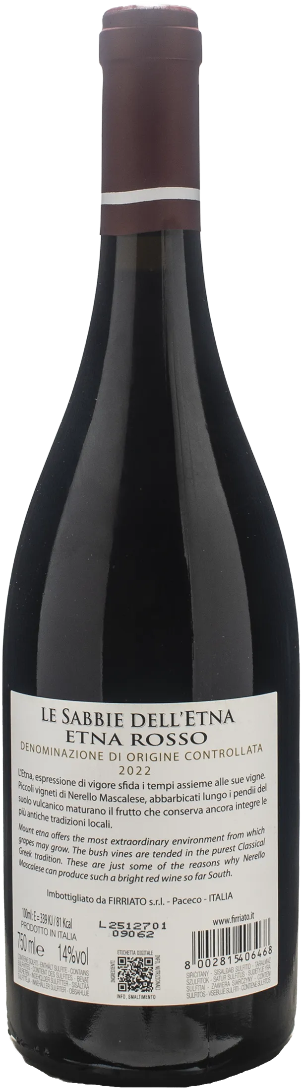 Firriato Etna Rosso Le Sabbie dell'Etna 2022