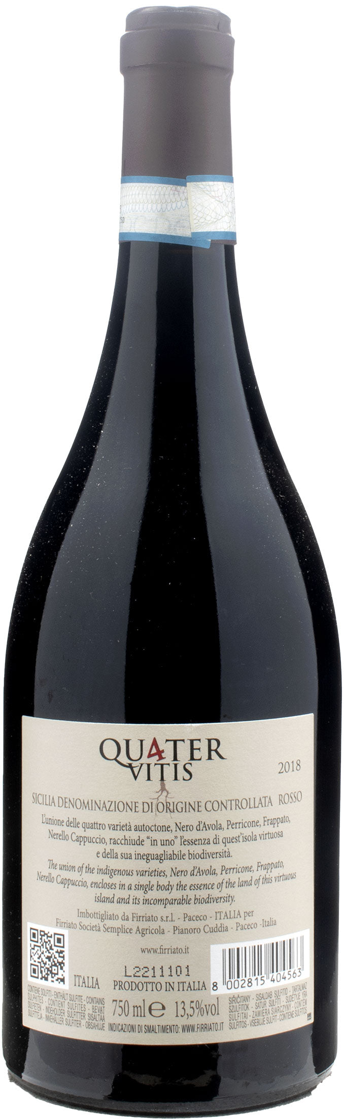 Firriato Quater Vitis Rosso 2018