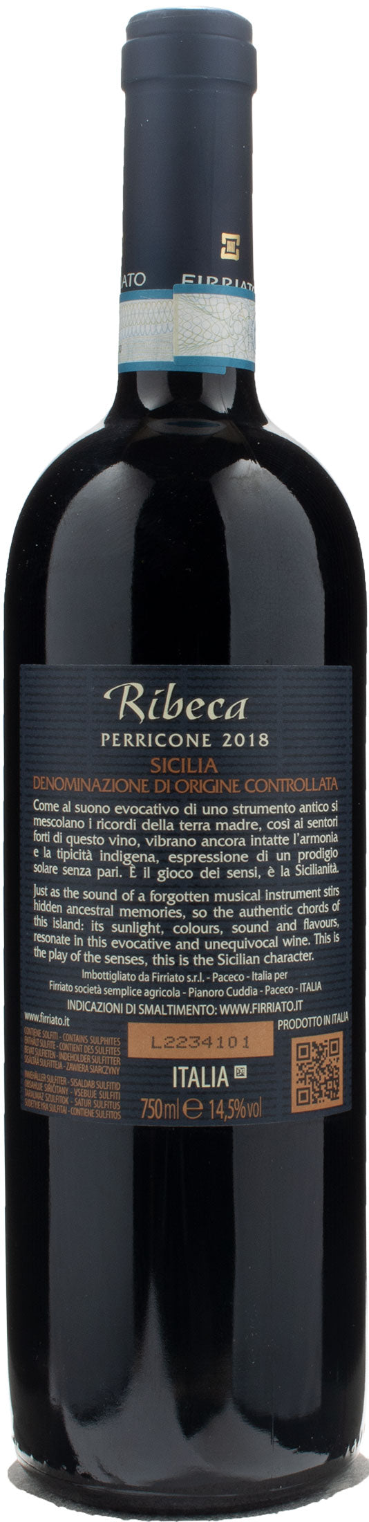 Firriato Ribeca Perricone 2018