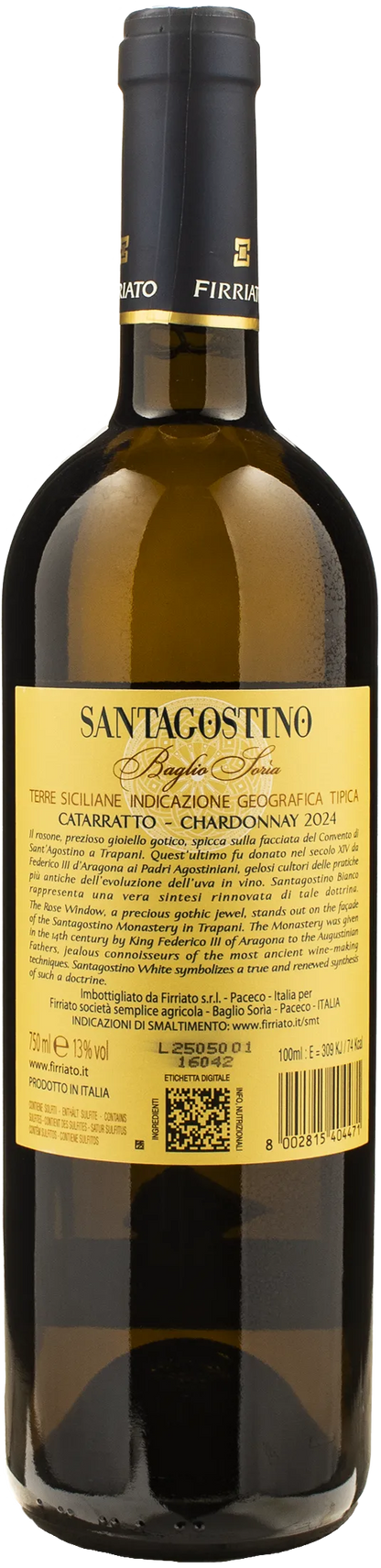 Firriato Santagostino Baglio Soria Cataratto Chardonnay 2024