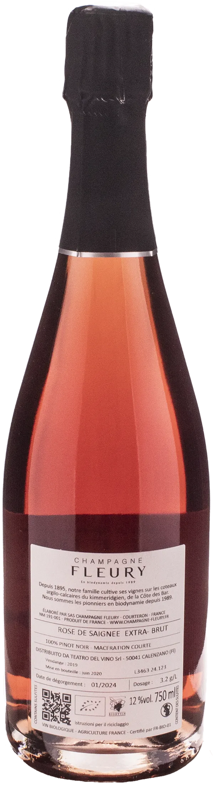 Fleury Champagne Rosè de Saignee Extra Brut