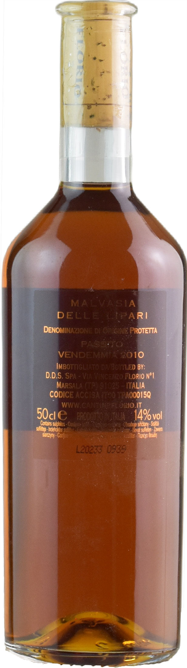 Florio Malvasia delle Lipari 0.5L 2010