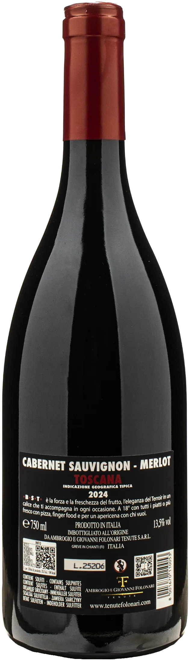 Folonari B.S.T. Merlot e Cabernet Sauvignon 2024