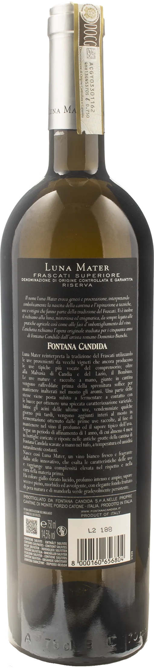 Fontana Candida Frascati Superiore Luna Mater Riserva 2021