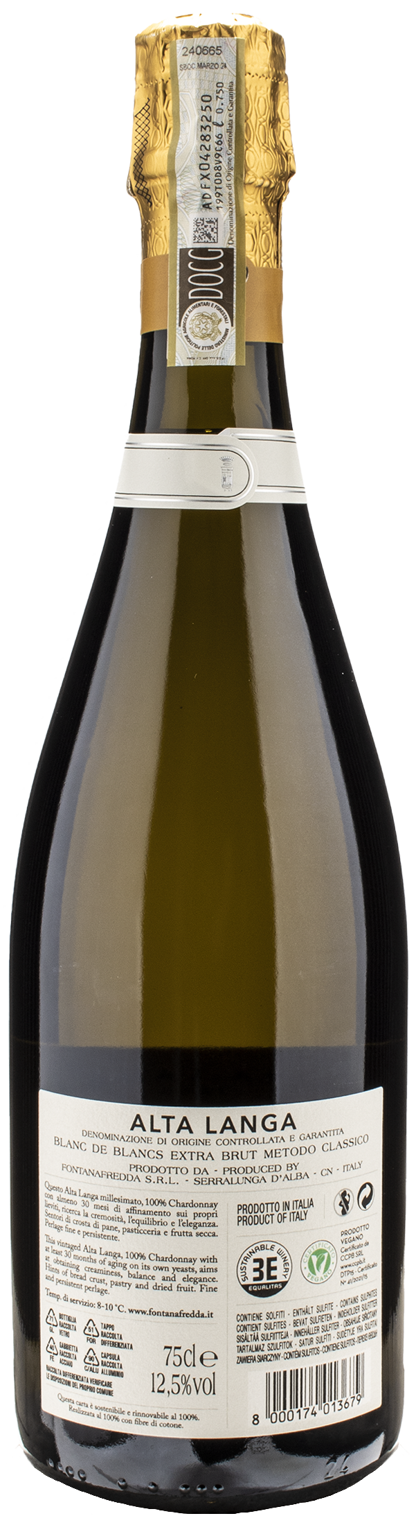 Fontanafredda Alta Langa Blanc de Blancs Extra Brut 2020