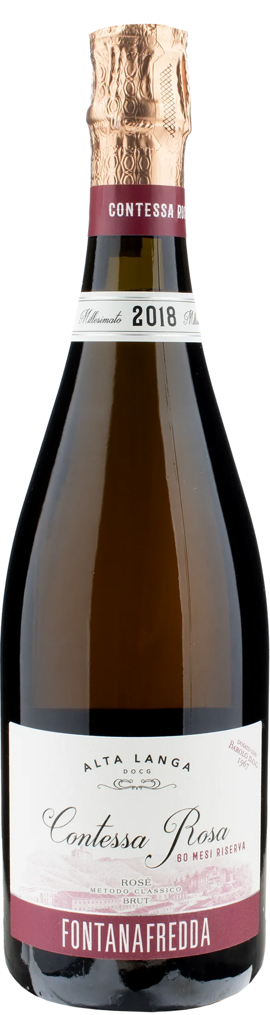 Fontanafredda Alta Langa Riserva Contessa Rosa Brut 60 Mesi 2018