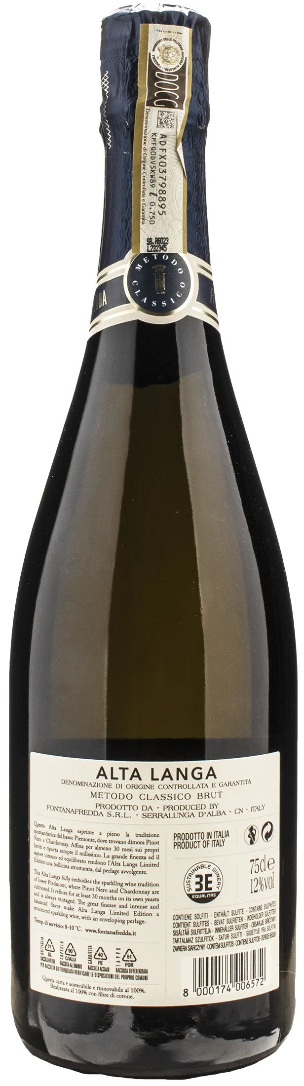 Fontanafredda Alta Langa Limited Edition Metodo Classico Brut 2020