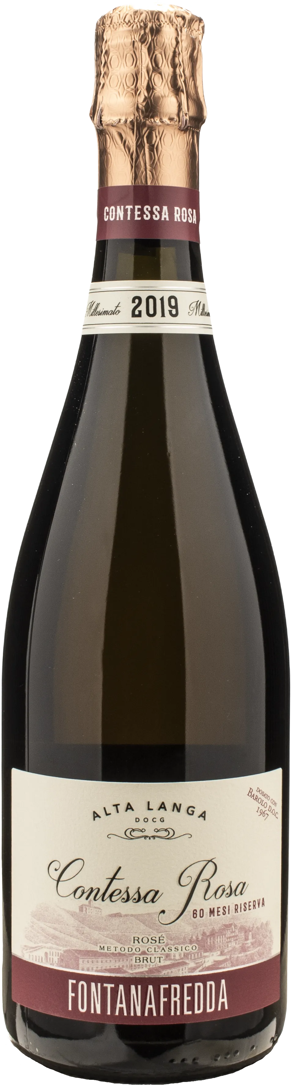 Fontanafredda Alta Langa Riserva Contessa Rosa Brut 60 Mesi 2019