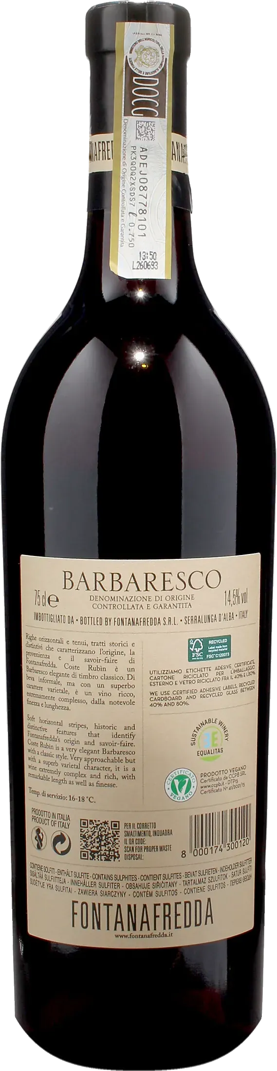 Fontanafredda Barbaresco Coste Rubin 2023
