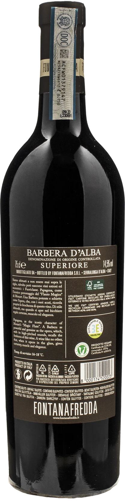 Fontanafredda Barbera d'Alba Superiore Papagena 2021