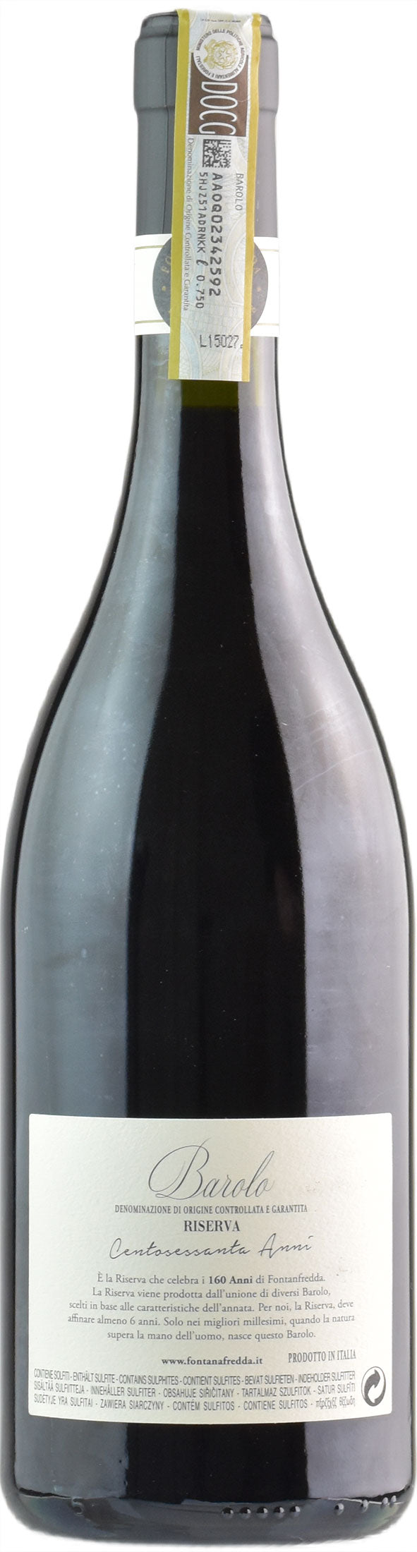 Fontanafredda Barolo Centosessanta Anni Riserva 2010